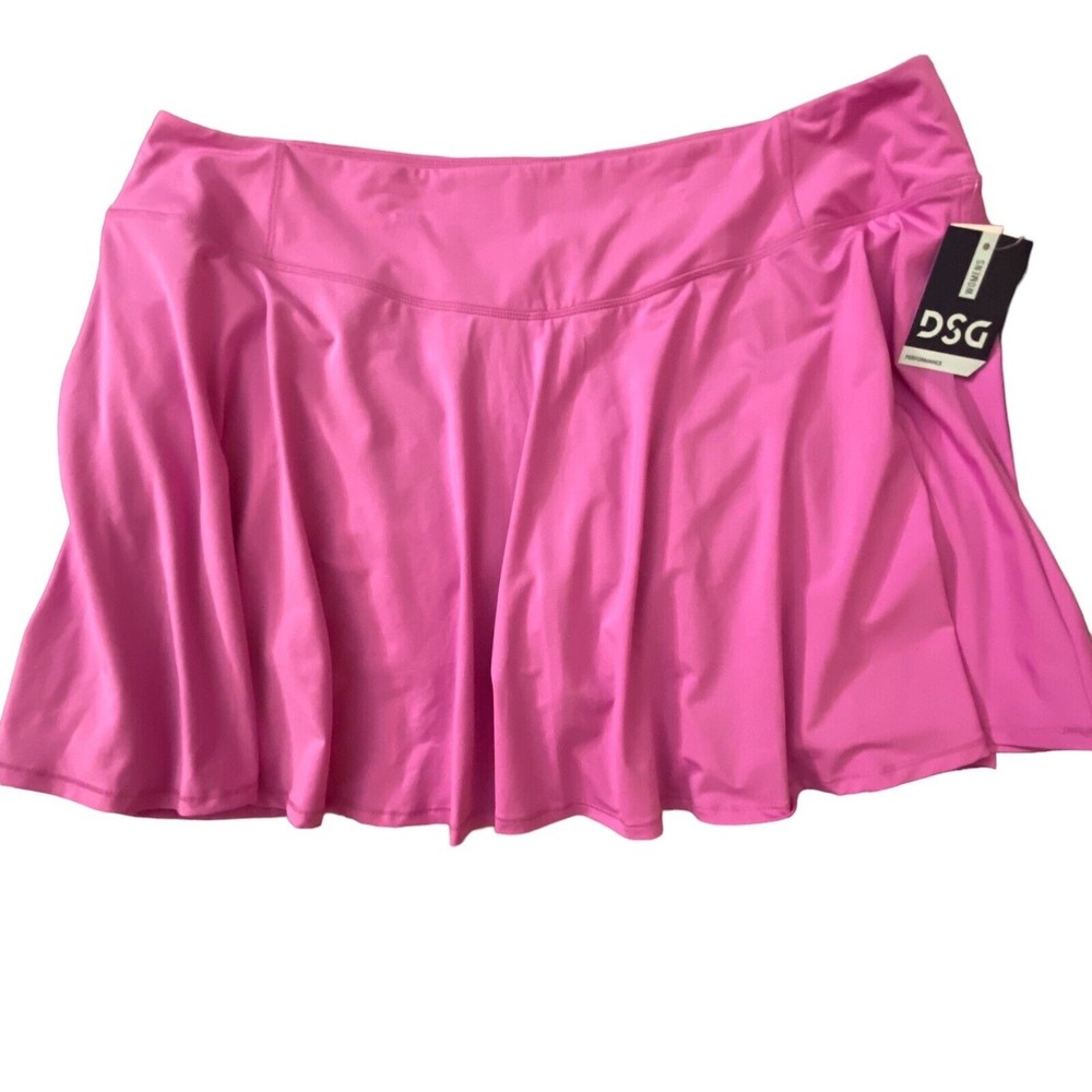 DSG Performance Mid-Rise Tennis Golf Flounce Skort Lilac Fields NWT size 2XL
